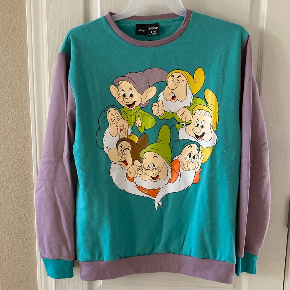 New with Tag Disney Cakeworthy Seven Dwarfs Sweatshirt